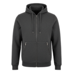 Charcoal Zip-Up Hoodie – Modern & Functional